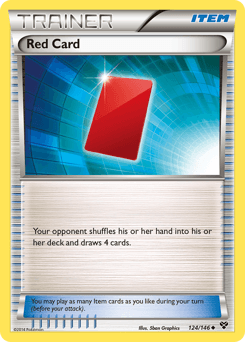 Red Card 124/146 — XY