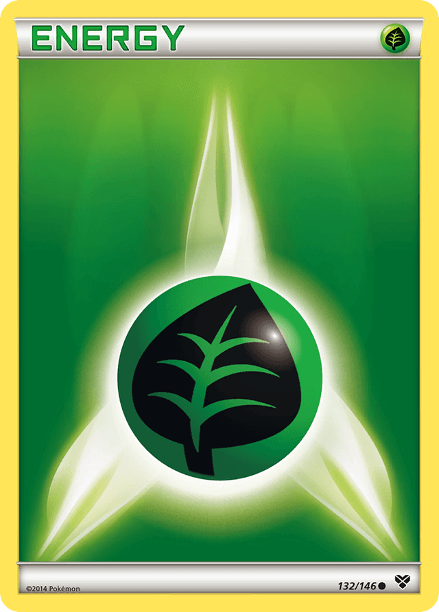 Carta Grass Energy 132/146 do set XY — Pokémon TCG | Bynx