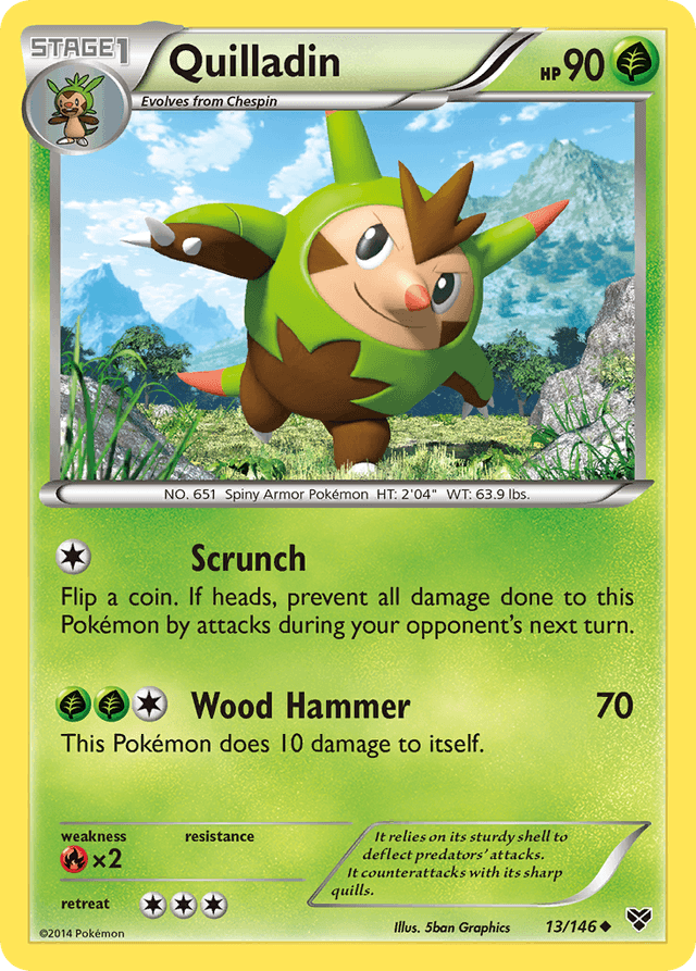 Carta Quilladin 13/146 do set XY — Pokémon TCG | Bynx