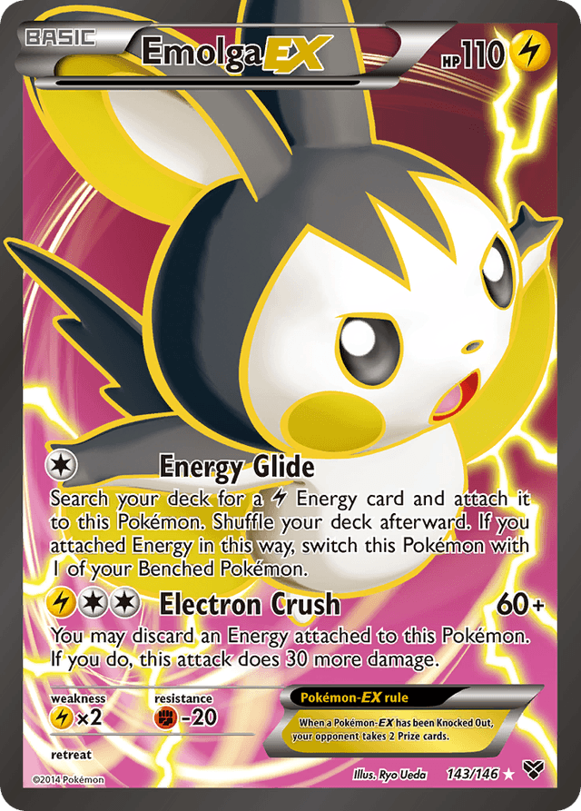 Carta Emolga-EX 143/146 do set XY — Pokémon TCG | Bynx