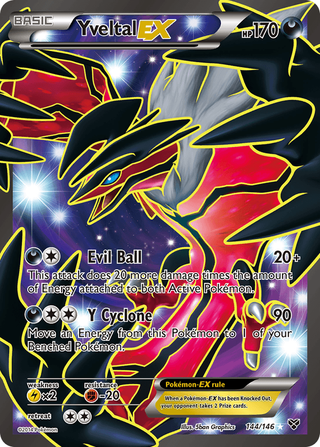 Carta Yveltal-EX 144/146 do set XY — Pokémon TCG | Bynx