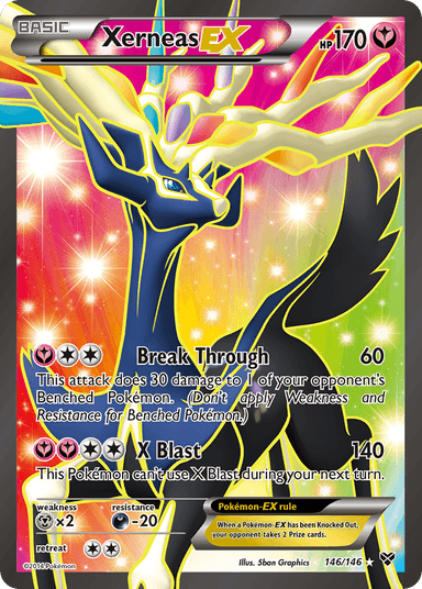 Carta Xerneas-EX 146/146 do set XY — Pokémon TCG | Bynx