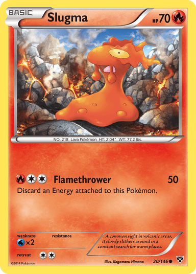 Carta Slugma 20/146 do set XY — Pokémon TCG | Bynx
