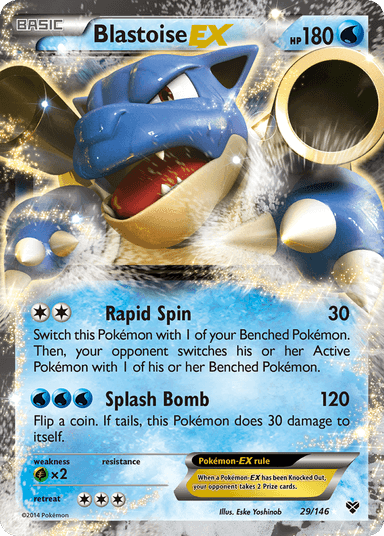 Carta Blastoise-EX 29/146 do set XY — Pokémon TCG | Bynx