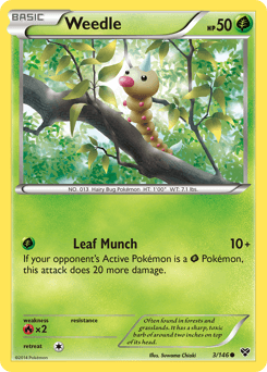 Weedle 3/146 — XY