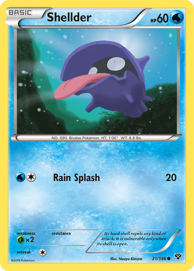 Carta Shellder 31/146 do set XY — Pokémon TCG | Bynx