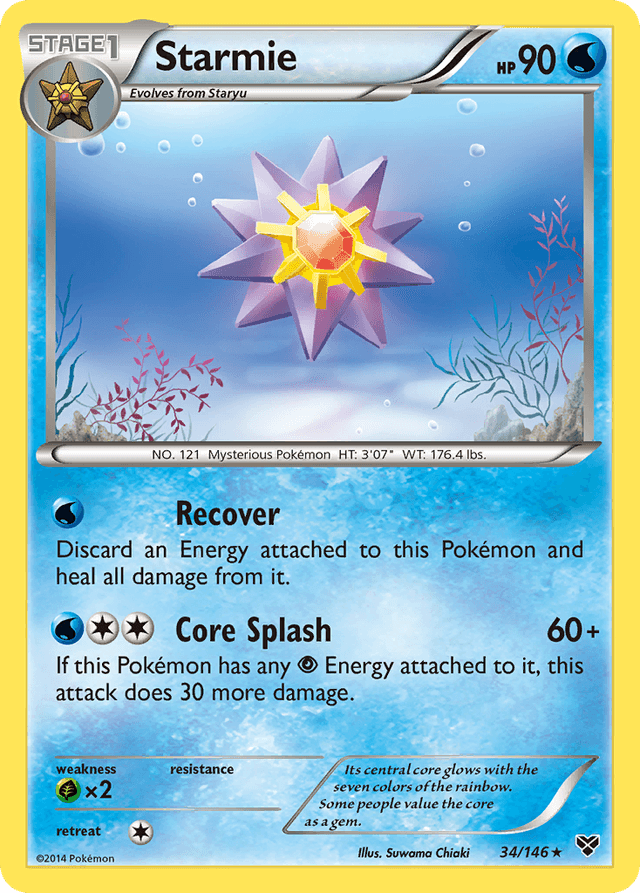 Carta Starmie 34/146 do set XY — Pokémon TCG | Bynx