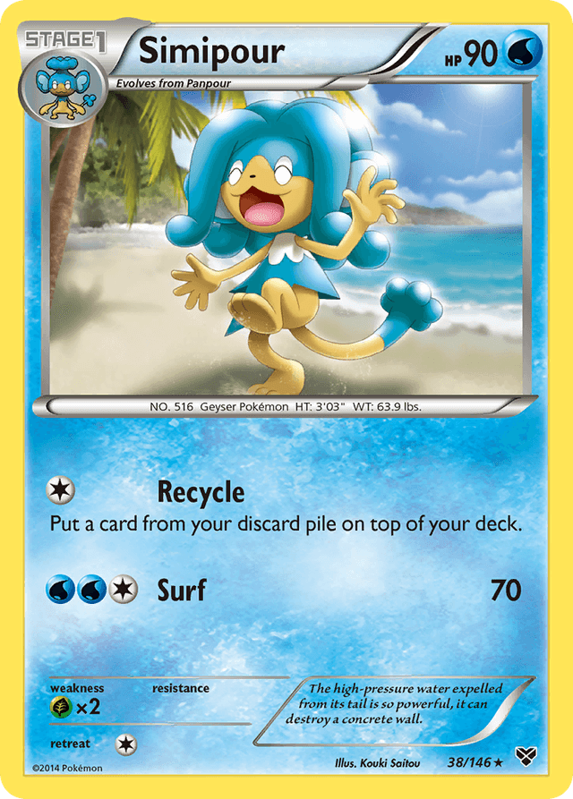 Carta Simipour 38/146 do set XY — Pokémon TCG | Bynx