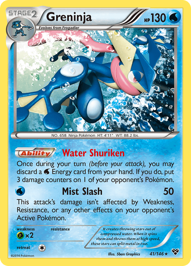 Carta Greninja 41/146 do set XY — Pokémon TCG | Bynx