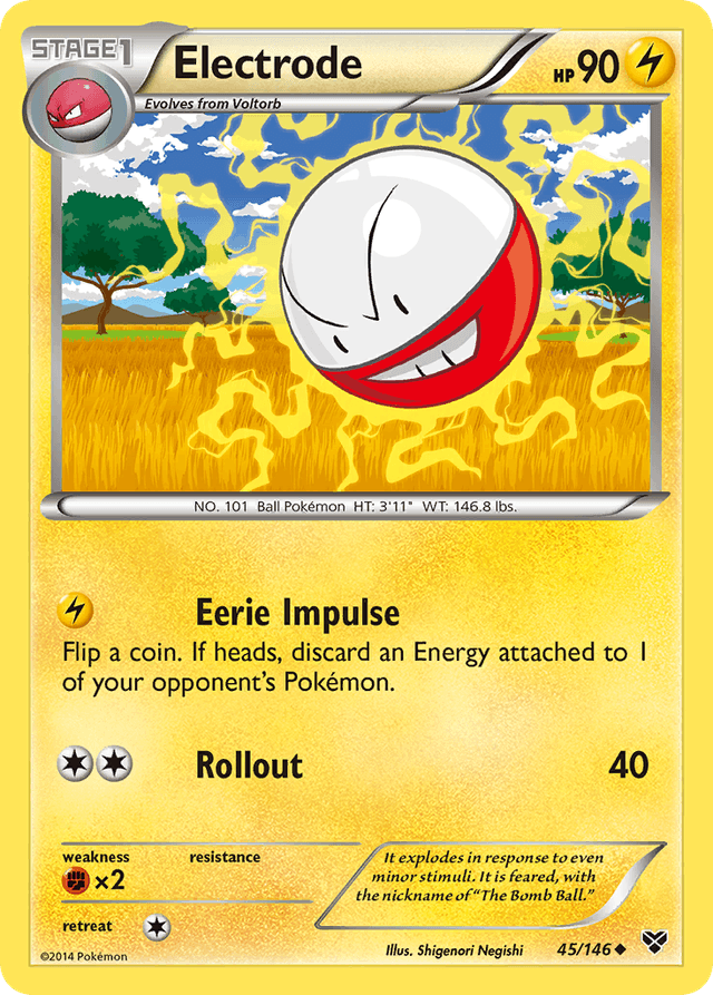 Carta Electrode 45/146 do set XY — Pokémon TCG | Bynx
