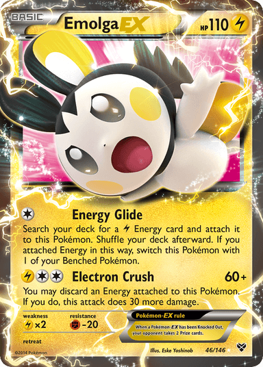 Carta Emolga-EX 46/146 do set XY — Pokémon TCG | Bynx