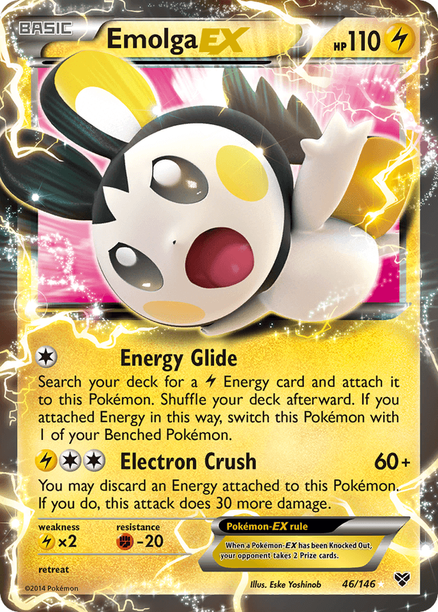 Carta Emolga-EX 46/146 do set XY — Pokémon TCG | Bynx