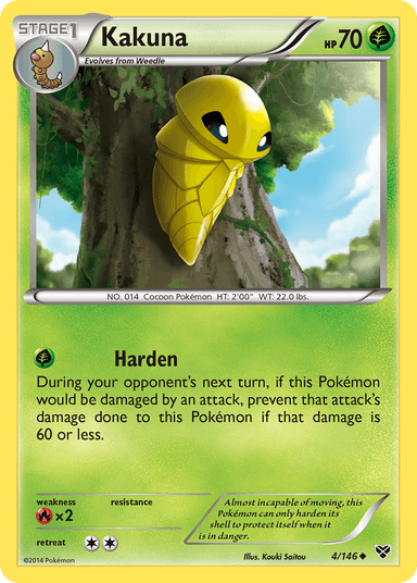 Carta Kakuna 4/146 do set XY — Pokémon TCG | Bynx