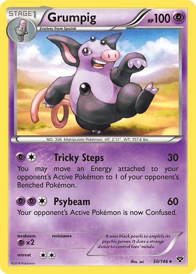 Carta Grumpig 50/146 do set XY — Pokémon TCG | Bynx