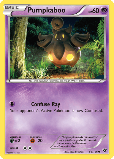 Carta Pumpkaboo 56/146 do set XY — Pokémon TCG | Bynx