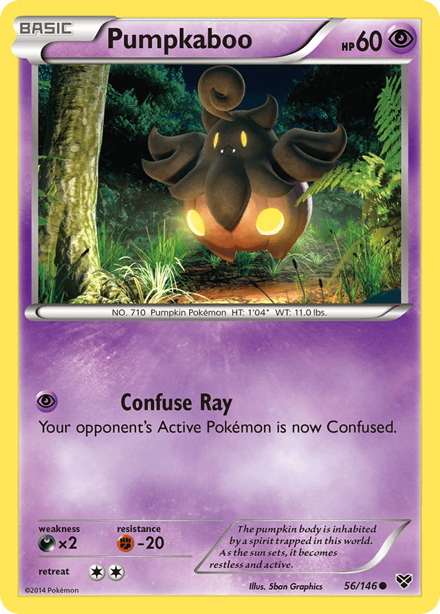 Carta Pumpkaboo 56/146 do set XY — Pokémon TCG | Bynx