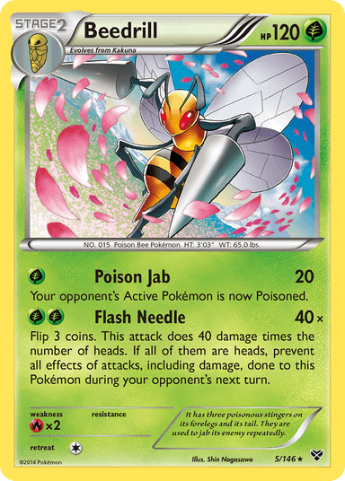 Carta Beedrill 5/146 do set XY — Pokémon TCG | Bynx