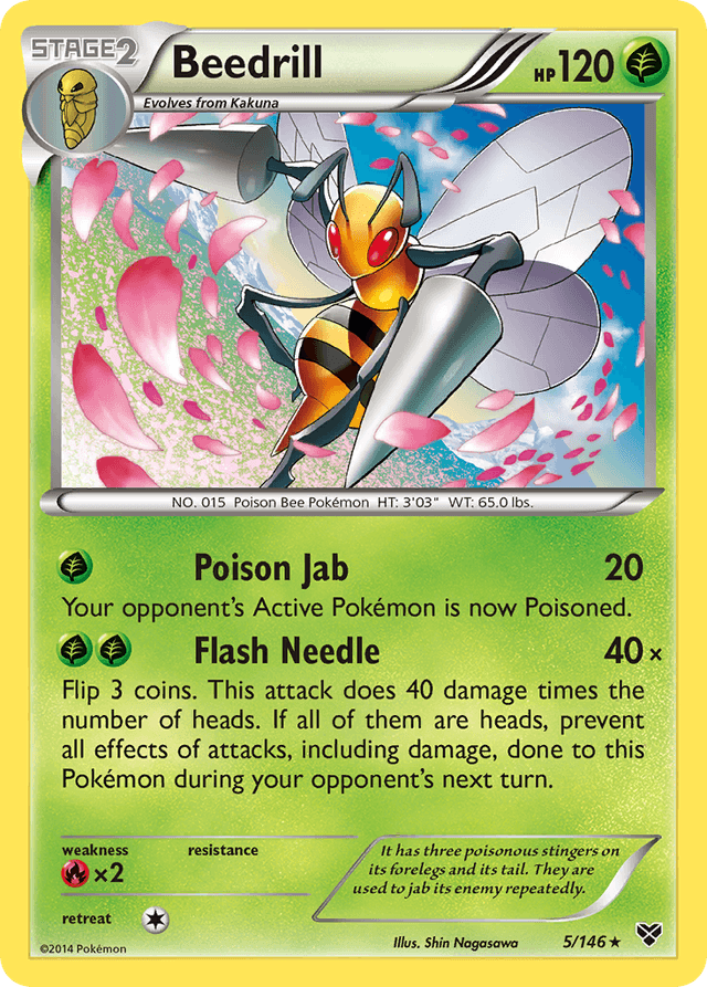 Carta Beedrill 5/146 do set XY — Pokémon TCG | Bynx