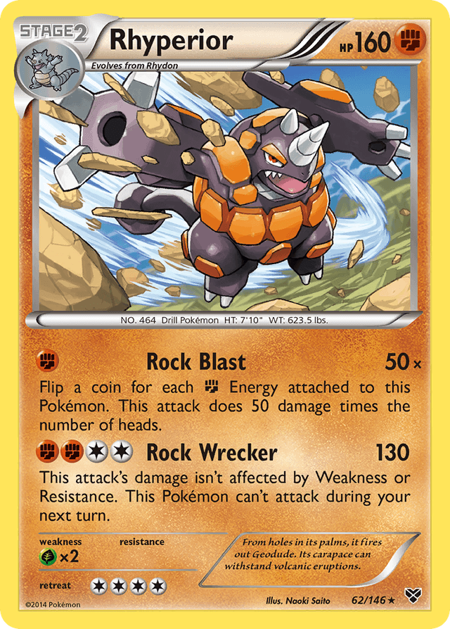 Carta Rhyperior 62/146 do set XY — Pokémon TCG | Bynx