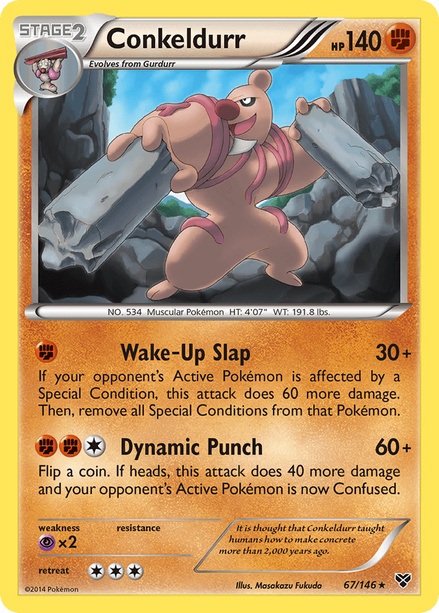Carta Conkeldurr 67/146 do set XY — Pokémon TCG | Bynx