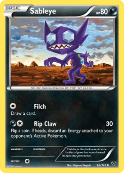 Sableye 68/146 — XY