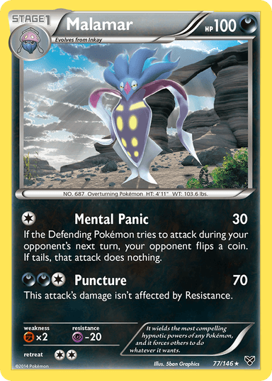 Carta Malamar 77/146 do set XY — Pokémon TCG | Bynx