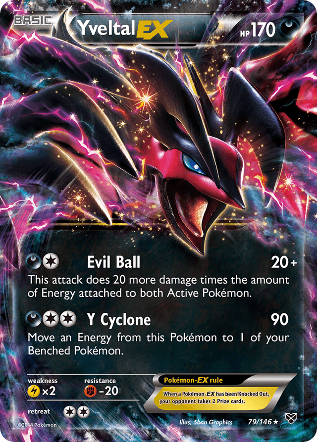 Carta Yveltal-EX 79/146 do set XY — Pokémon TCG | Bynx