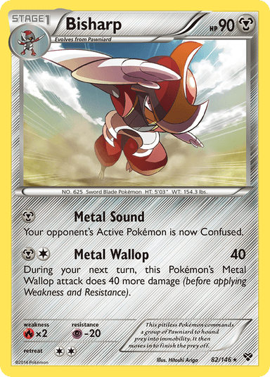 Carta Bisharp 82/146 do set XY — Pokémon TCG | Bynx