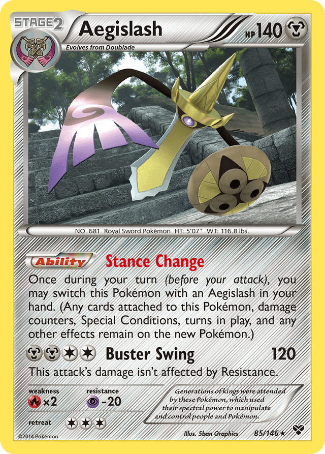 Carta Aegislash 85/146 do set XY — Pokémon TCG | Bynx