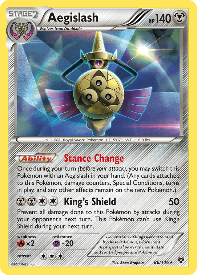 Carta Aegislash 86/146 do set XY — Pokémon TCG | Bynx