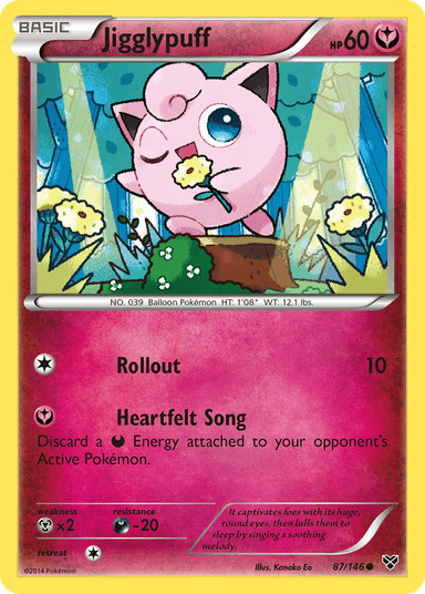 Carta Jigglypuff 87/146 do set XY — Pokémon TCG | Bynx