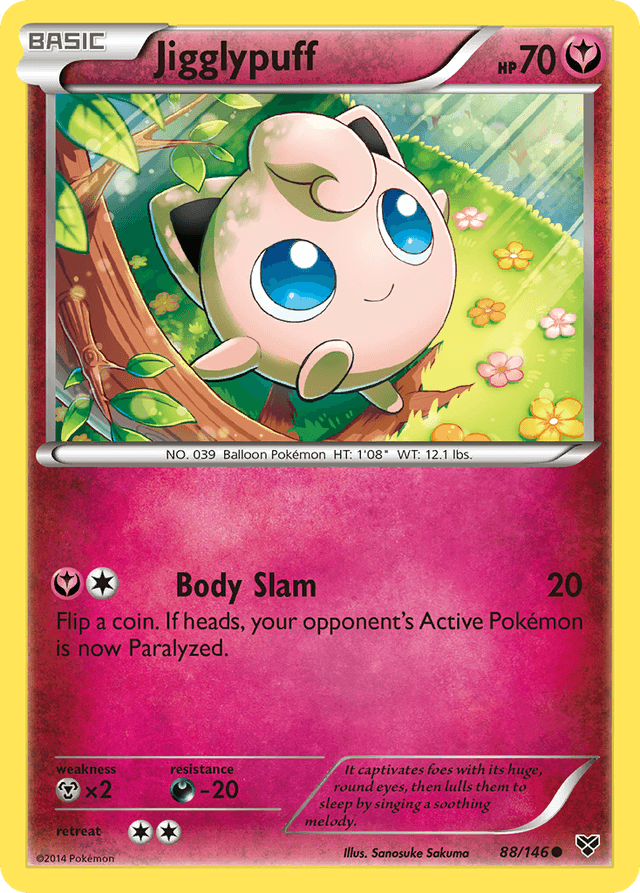 Carta Jigglypuff 88/146 do set XY — Pokémon TCG | Bynx
