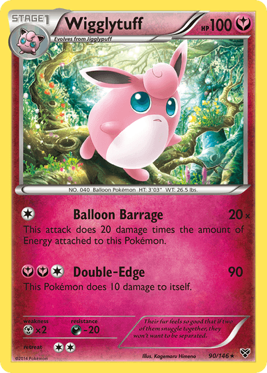 Carta Wigglytuff 90/146 do set XY — Pokémon TCG | Bynx
