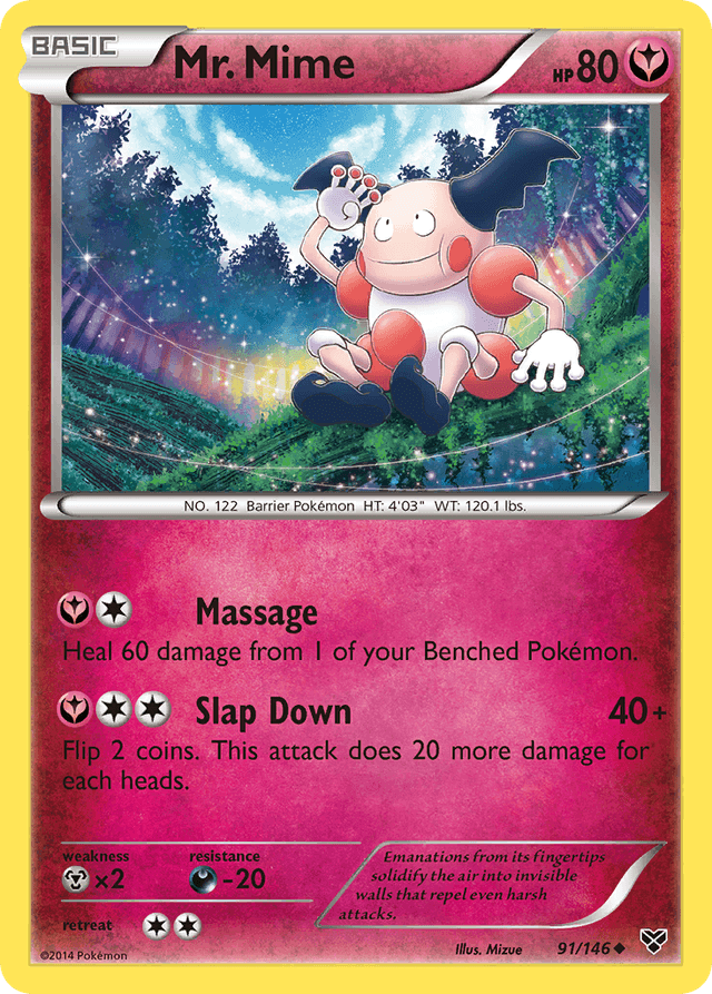 Carta Mr. Mime 91/146 do set XY — Pokémon TCG | Bynx