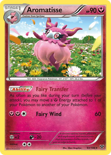 Carta Aromatisse 93/146 do set XY — Pokémon TCG | Bynx