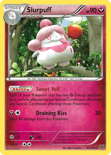 Carta Slurpuff 95/146 do set XY — Pokémon TCG | Bynx