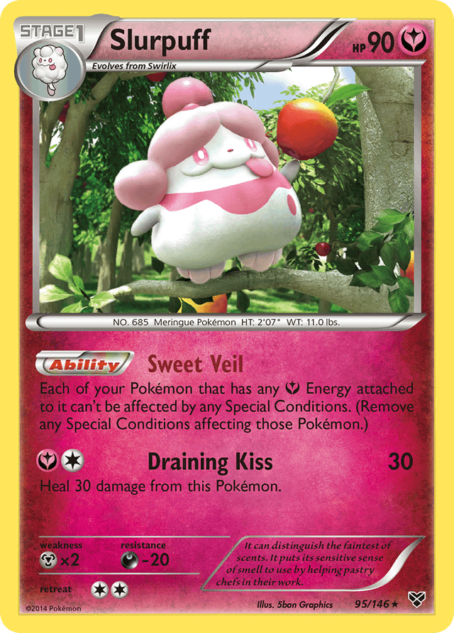Carta Slurpuff 95/146 do set XY — Pokémon TCG | Bynx