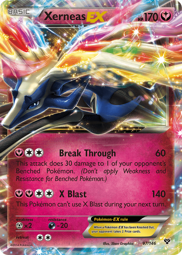 Carta Xerneas-EX 97/146 do set XY — Pokémon TCG | Bynx