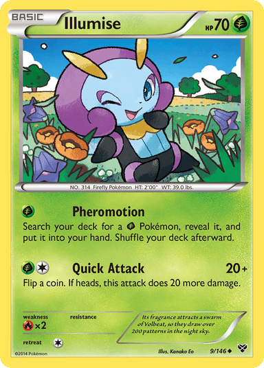 Carta Illumise 9/146 do set XY — Pokémon TCG | Bynx