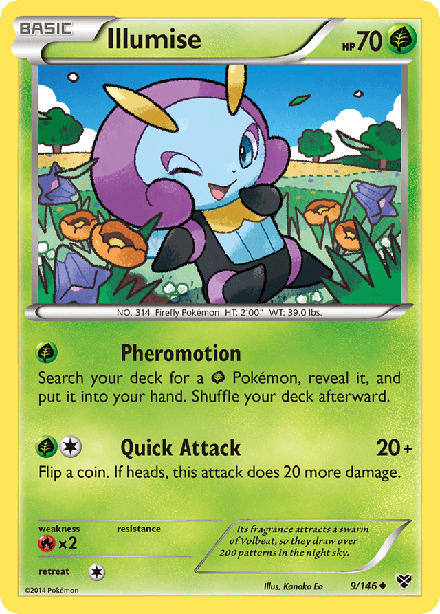 Carta Illumise 9/146 do set XY — Pokémon TCG | Bynx