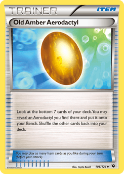 Old Amber Aerodactyl 106/124 — Fusão de Destinos