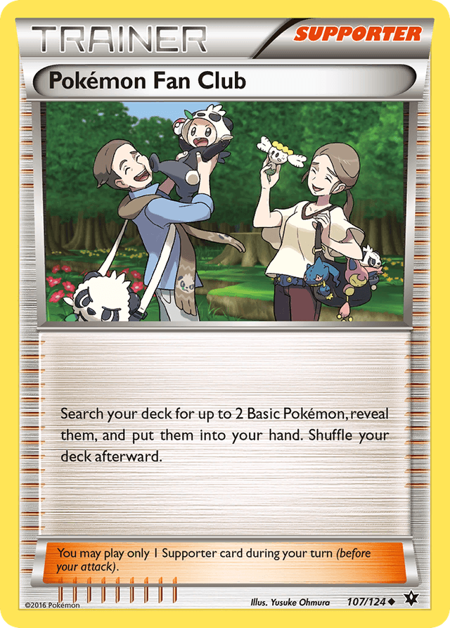 Carta Pokémon Fan Club 107/124 do set Fates Collide — Pokémon TCG | Bynx