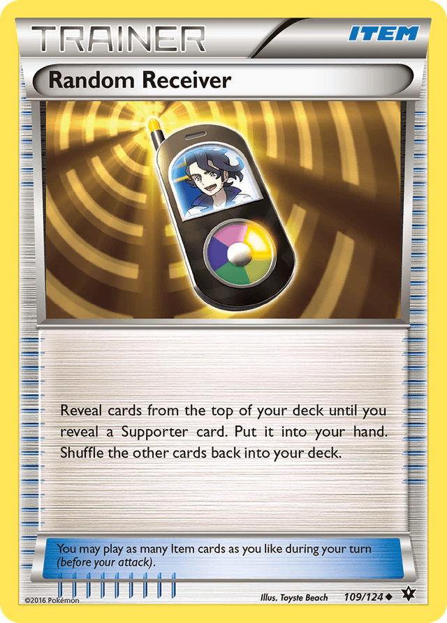 Carta Random Receiver 109/124 do set Fates Collide — Pokémon TCG | Bynx