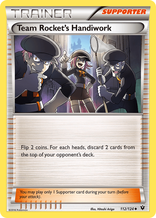 Carta Team Rocket's Handiwork 112/124 do set Fates Collide — Pokémon TCG | Bynx