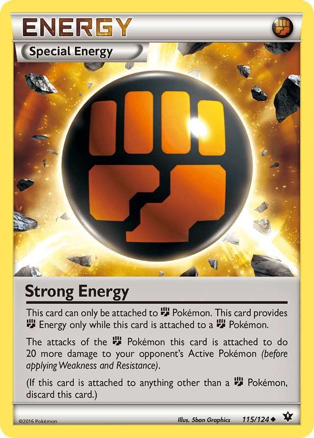 Carta Strong Energy 115/124 do set Fates Collide — Pokémon TCG | Bynx