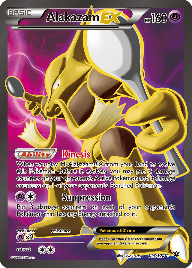 Carta Alakazam-EX 117/124 do set Fates Collide — Pokémon TCG | Bynx