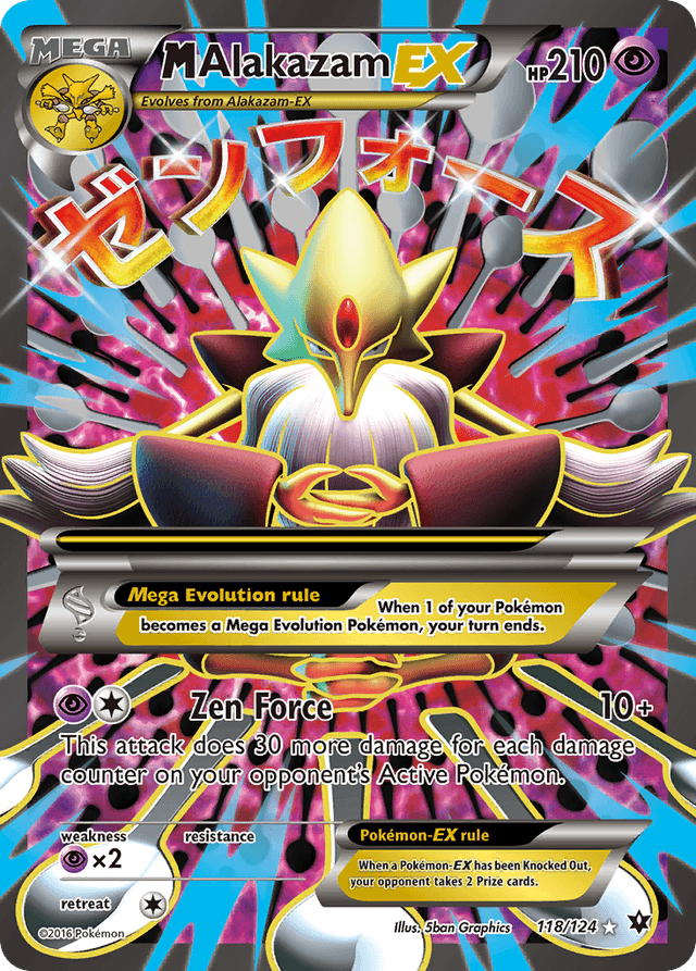 Carta M Alakazam-EX 118/124 do set Fates Collide — Pokémon TCG | Bynx