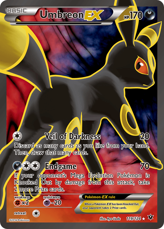 Carta Umbreon-EX 119/124 do set Fates Collide — Pokémon TCG | Bynx