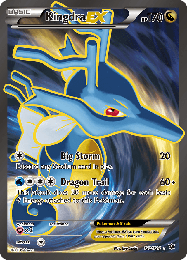 Carta Kingdra-EX 122/124 do set Fates Collide — Pokémon TCG | Bynx