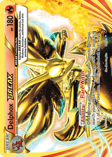 Carta Delphox BREAK 14/124 do set Fates Collide — Pokémon TCG | Bynx